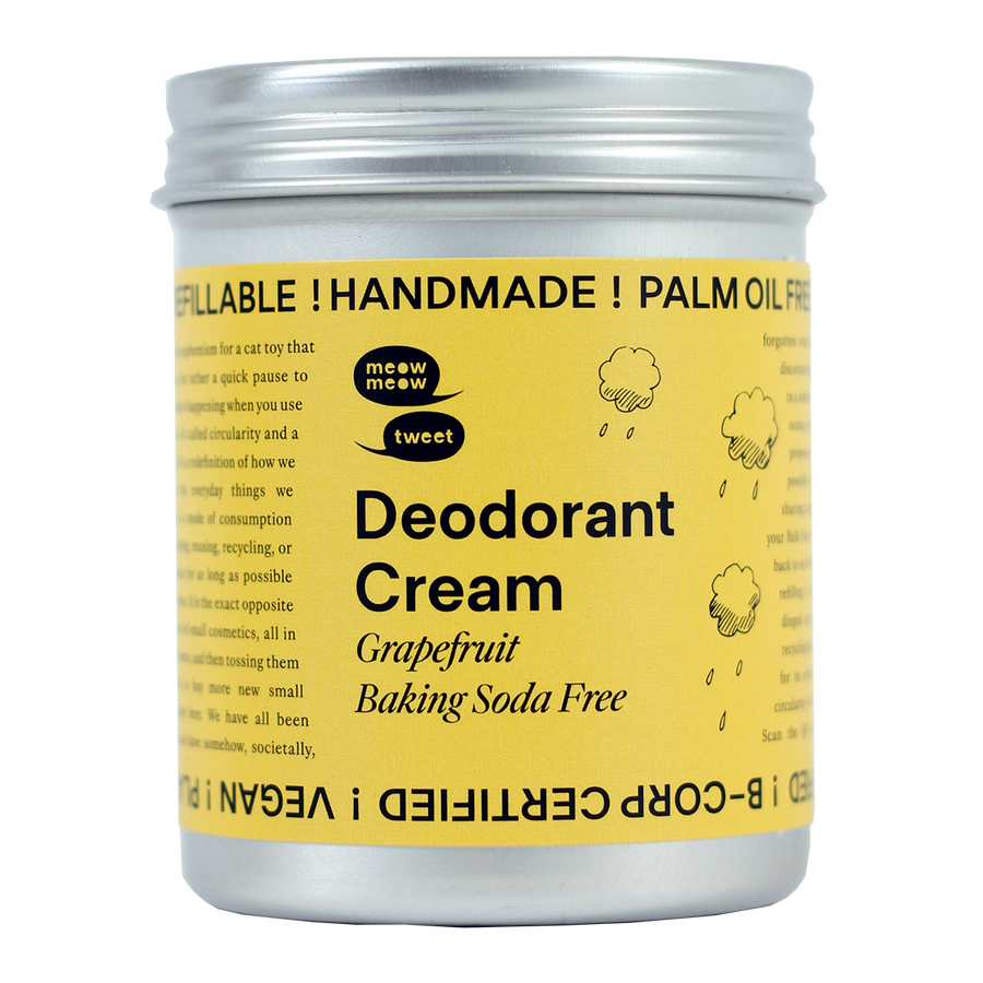 Grapefruit Baking Soda Free Deodorant Cream – Meow Meow Tweet Grapefruit Baking Soda Free Deodorant Cream – Meow Meow Tweet