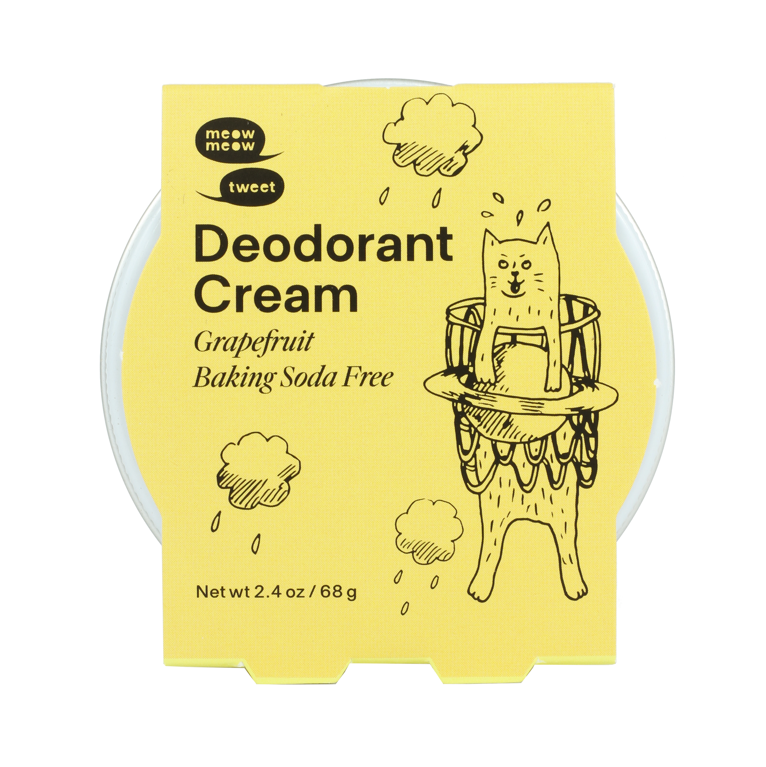 Grapefruit Baking Soda Free Deodorant Cream