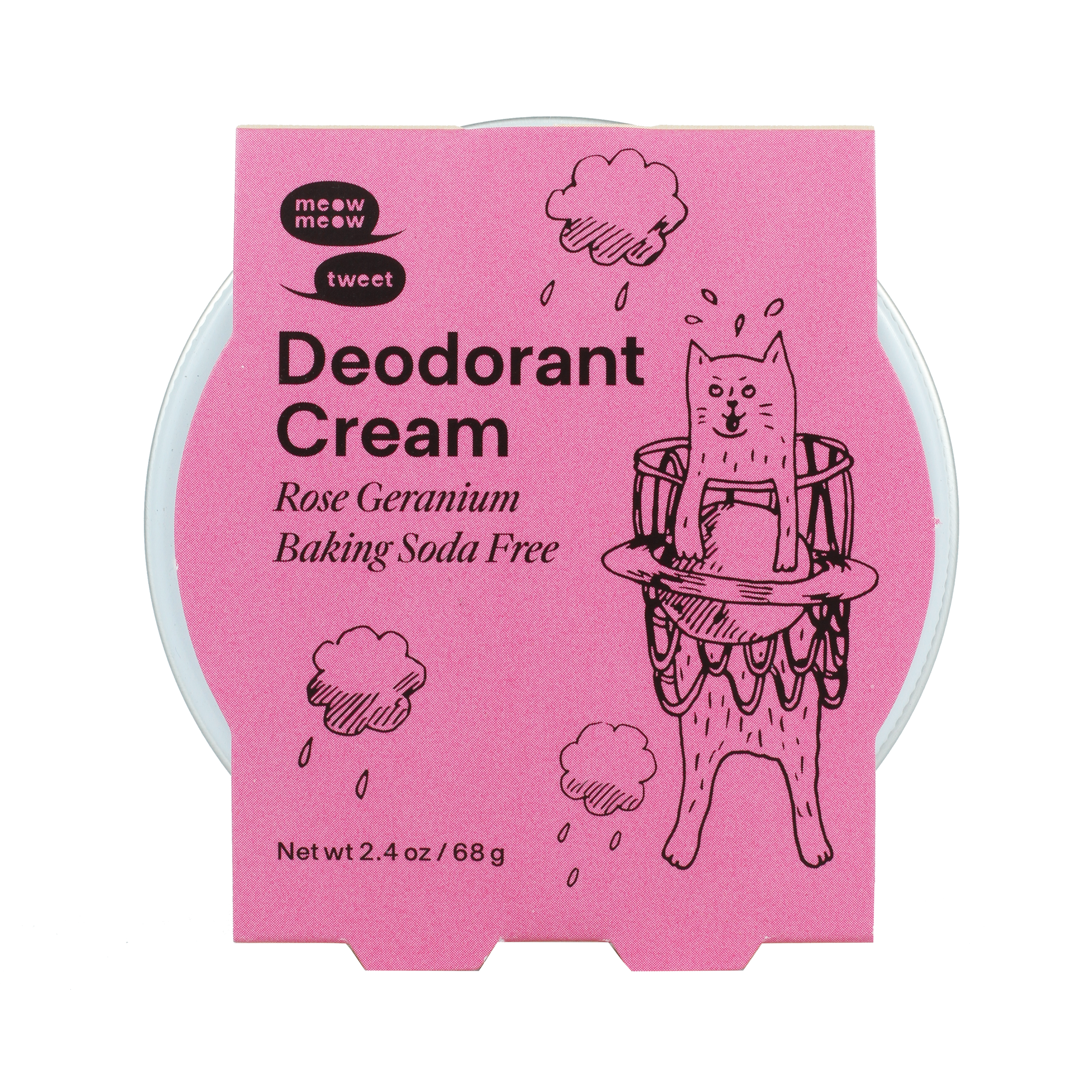 Rose Geranium Baking Soda Free Deodorant Cream