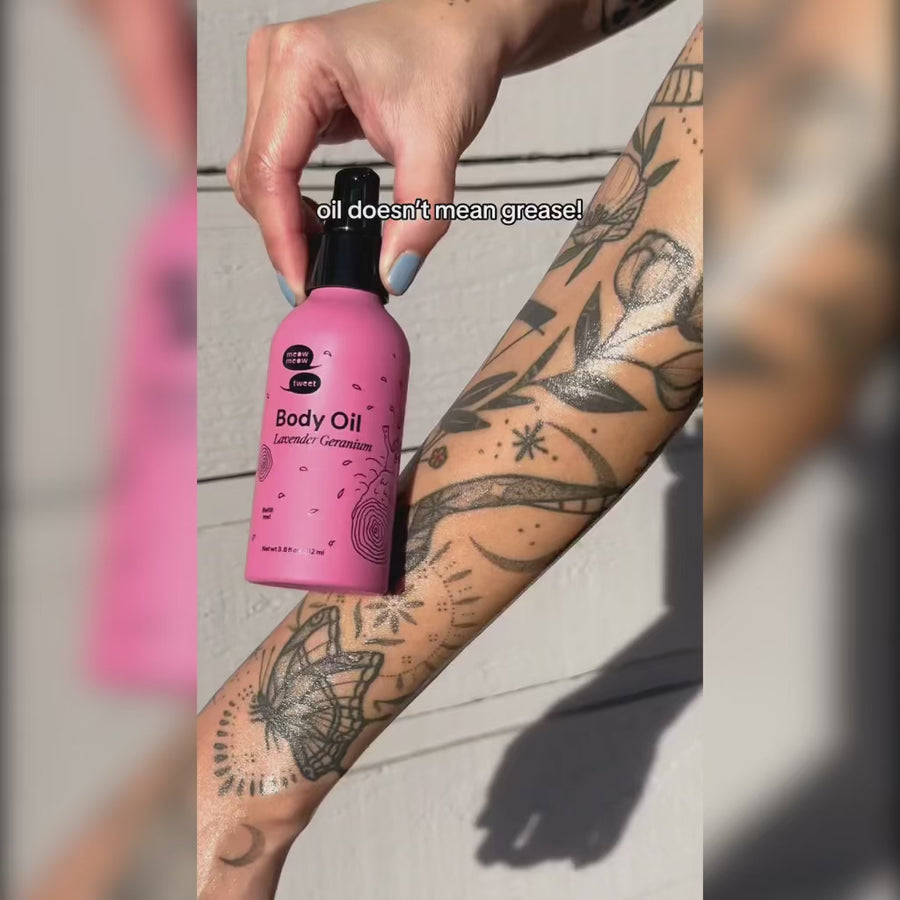 Lavender Geranium Body Oil – Meow Meow Tweet